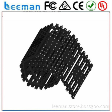 flexible soft display 2015 Leeman P20 DIP RGB indoor hd video wall screen